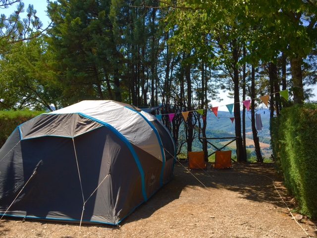 Camping Luna del Monte - doorkijkje vanaf tentplek