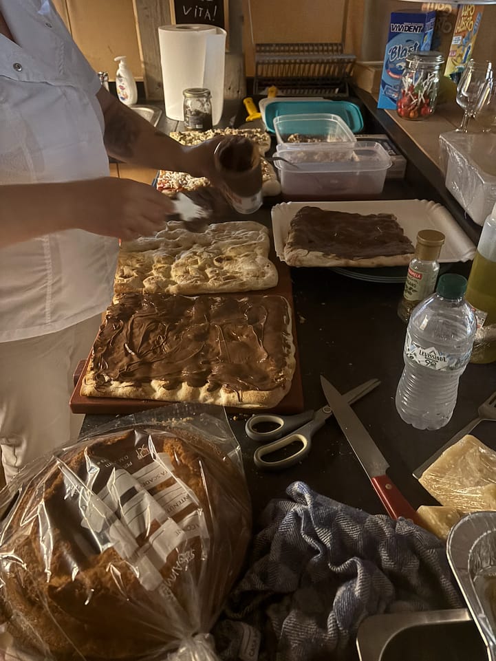 Het buffet staat klaar
