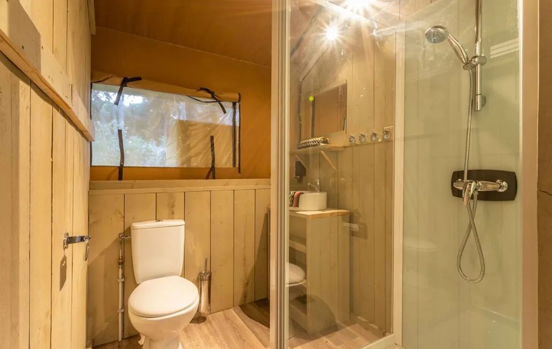 Badkamer in de tent